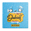 A cartoonish blue face with icicles hanging from its eyes, nose, and mouth is biting down on a yellow, melting shape with the word "Dabeast" written on it and the label "ICE-O-LATOR" below.

Description generated by AI