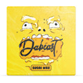 A yellow cartoon face with wide eyes and melting features holds a dripping nugget with the word "Dabeast" written on it and the label "Sugar Wax" below.

Description generated by AI